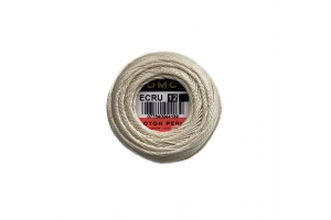 Нитки DMC Pearl Cotton Ecru арт.116/12, 120 метрів, 10 грамів